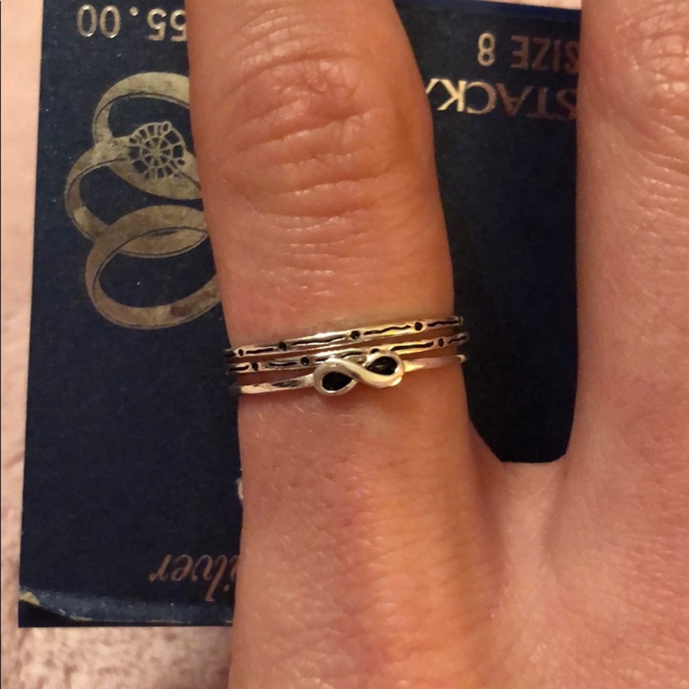 Sterling Silver Stackable Rings - Picture 2 of 3